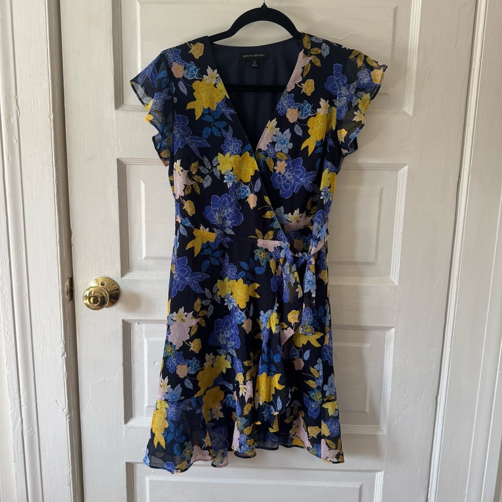 Banana Republic Floral Wrap Dress